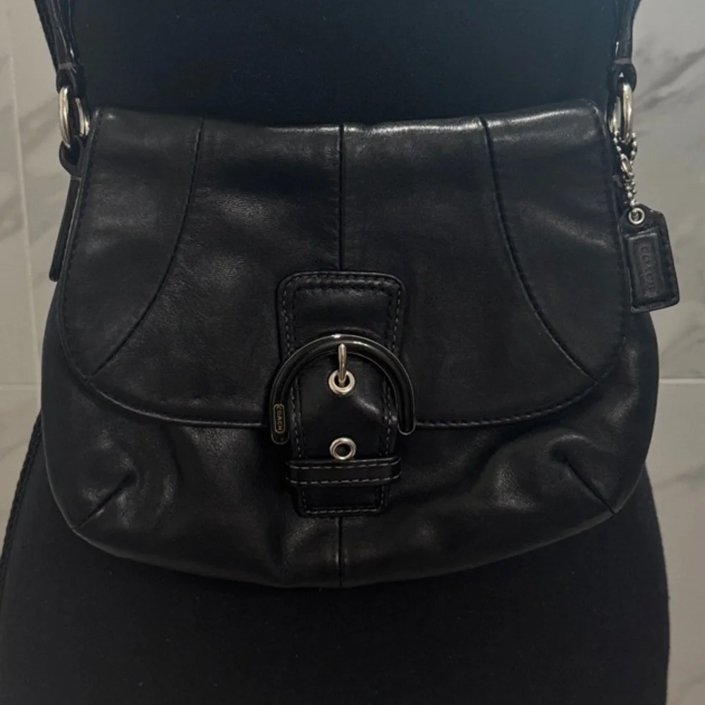 Coach Black Leather crossbody